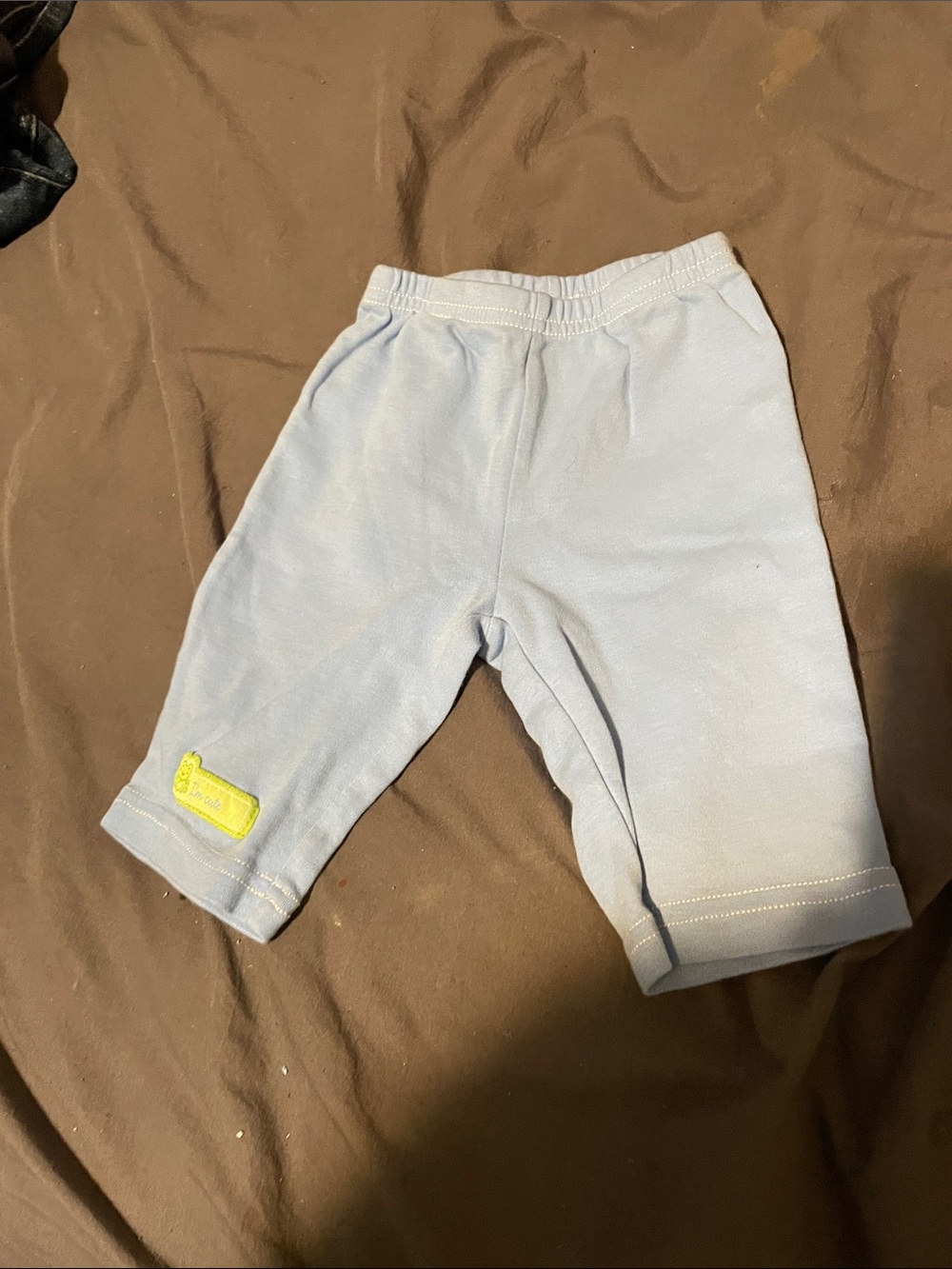 Carter's Light Blue Baby Jogger Pants with Yellow Patch